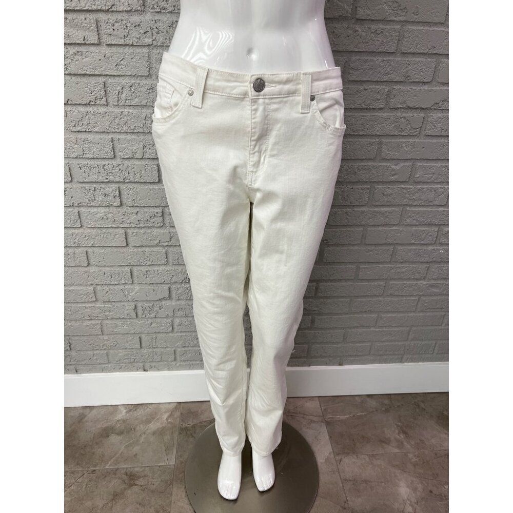 Nine West Vintage America Collection Straight White Jeans Size 14/32